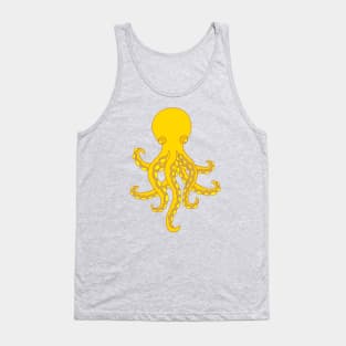 OCTOPUS GARDEN Yellow Undersea Ocean Creature Tentacles - UnBlink Studio by Jackie Tahara Tank Top